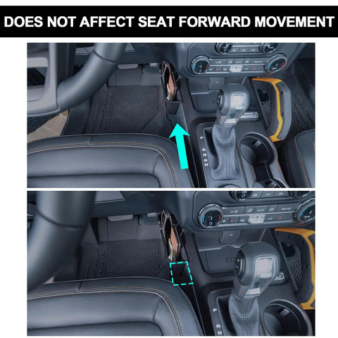 Gear Shifter Organizer For Ford Bronco 2021 Through 2026 2 And 4 Door Center Console Storage Tray installation view