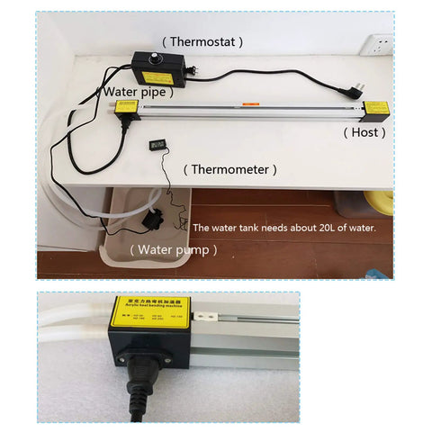 12V 48 Inch Acrylic PVC Plastic Sheet Bender Tool Manual Strip Heater With 1500W Power For 1-6Mm Thickness effective components setup.