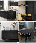 Black Wood Contact Paper Peel And Stick 118 Inch By 16 Inch Waterproof Self Adhesive Wallpaper For Countertops, Desks, Tables, Cabinets.