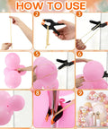 Step-by-step guide for using Arch Clip Kit For Balloons, Reusable Balloon Garland Decor Accessories, with clips and tools