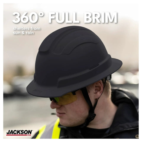 Rock Solid Type 2 Full Brim Non Vented Hard Hat Built Like A Tank Meets Ansi Z89 1 Class E Specs Delivering Straight Up Head Protection For Construction Crews And Tradesmen