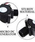 Two Pack Portable Mini Hydro Turbine Generator with sturdy material and micro DC generator features close-up view.