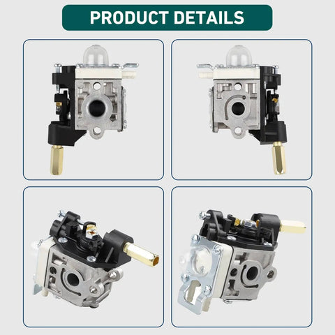 Front and angled views of Carburetor With Fuel Maintenance Kit For SRM 210 SRM 230 SRM211 GT200 HC150 HC151 PPF210 Trimmer Brushcutter