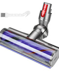 Cordless Vacuum Head Replacement For V7 V8 V11 V15 Animal V10 Cyclone Series Quick Release Attachment with visible anti-tangle brush