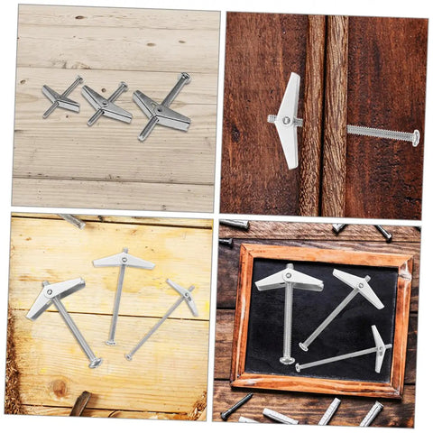 Toggle Bolt And Wing Nut Drywall Anchor Kit For Hollow Walls, No Fuss Easy Install, Steel Rust Resistant Wall Fasteners For DIY Projects And Pros That Holds Heavy Items Safely, 1/8 to 1/4 in