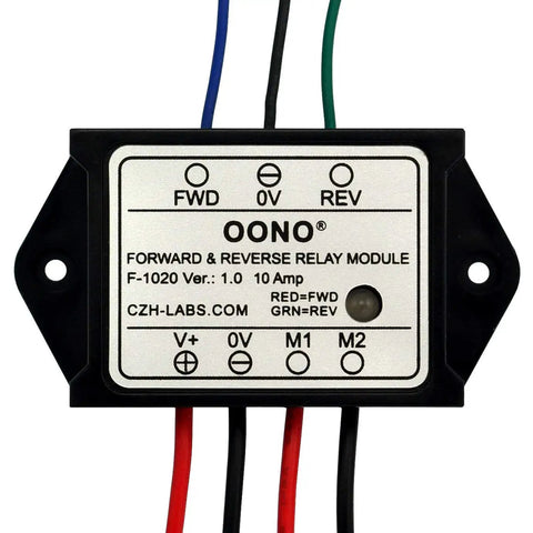 Forward and Reverse Relay Module for Motor and Linear Actuator, Reversing Relay Controller for DC 24V Motors, front view