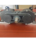 Beefed Up Heavy Duty Stainless Steel Gearbox Reducer For Ice Cream Machines Deceleration Gear Component Durable Industrial Gear Drive Power Transfer Part For Commercial Ice Cream Makers, front view