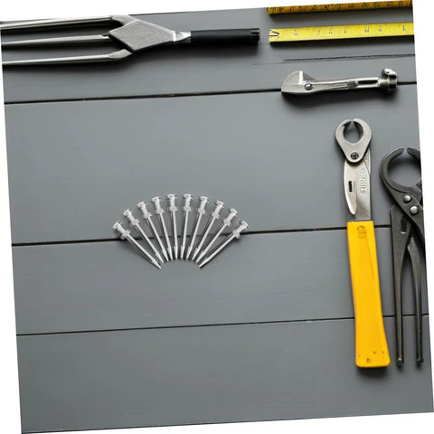 Lawn Aerator Shoes Spikes 5.8cm Steel Replacement Spikes for Manual Gardening, 20 Pack Lawn Aeration Stakes displayed on a surface.