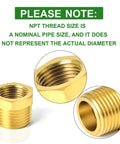Brass Pipe Fitting Reducer Kit One Inch NPT Male To Three Quarter Inch NPT Female Adapter Hex Bushing shown in close-up view