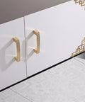 Gold Crystal Cabinet Pulls Set 10 Pack With Czech Crystal And Zinc Alloy Construction on white cabinet doors
