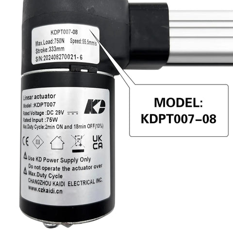 Premium Linear Actuator For Power Recliner And Lift Chair Motor Replacement Sweet Kickback Mode Upgrade, Model KDPT007-08.