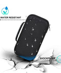 Rugged Carrying Case For Wingman HD GPS Speaker, Portable Golf GPS Speaker Travel Case, Black waterproof and shockproof bag