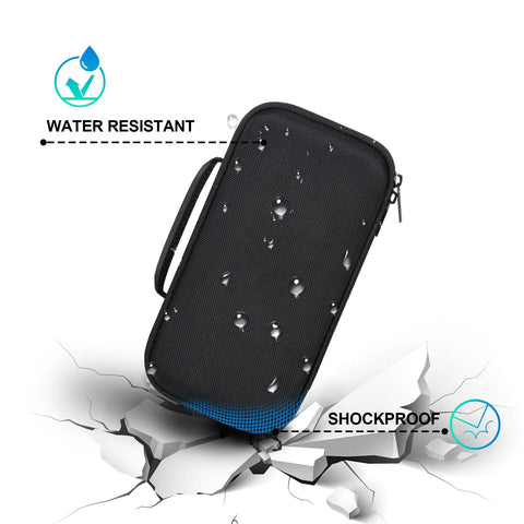 Rugged Carrying Case For Wingman HD GPS Speaker, Portable Golf GPS Speaker Travel Case, Black waterproof and shockproof bag