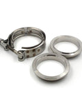 V Band Clamp And Flanges Kit 3 Inch 76mm 304 Stainless Steel For Exhaust Pipes with quick attach and detach design