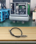 Pro Grade 20 Inch High Flow Air Hose Adapter For HPA Fill Station 4500 PSI Connection, spring reinforced hose on workshop table