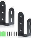 Heavy Duty Door Security Bar Barricade Bracket For 2 By 4 Lumber Steel U Bracket Open Bar Holder For Indoor And Outdoor Use Beefed Up To Stop Break Ins And Provide Extra Lockdown Confidence 2 Pack