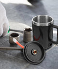 Close-up of Headlight Renovation Tool With Atomizing Cup For Automotive Polishing And Repair, 110V US Plug Headlamp Lens Kit