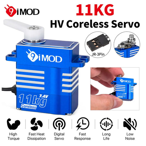 Beefy Waterproof 11Kg High Torque RC Car Steering Servo For 1/18 Crawlers with metal gear and 180 degree range