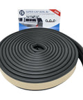 XL 23 Foot EPDM Rubber Cap Seal For Heavy Caps Over Two Hundred Lbs 2 1 8 Inch Width By One Half Inch Height Bed Rail Gap Filler