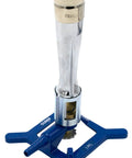Meker Bunsen Burner For LPG And Butane, Pro Grade Lab Burner With Adjustable Air Flow on cast iron anti-tip base