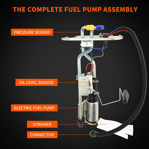 Fuel Pump Assembly For Jeep Wrangler YJ 1991 1992 1993 1994 1995 2.5L 4.0L 20 Gallon Tank Replaces SP736H 463718 5003861AA 5003861AB