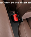 Universal Pu Leather Car Seat Gap Filler 2 Pack Console Crevice Blocker keeps clear access for seat belt use.