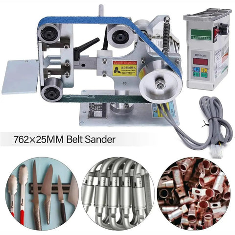 Premium Quality Heavy Duty 1 By 30 Inch Belt Sander Bench Grinder with Forward And Reverse Rotation for metal and wood finishing.
