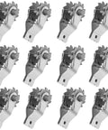 Heavy Duty Inline Wire Tensioner Set 12 Pack Ratchet Strainers For Electric Fences Galvanized Steel Frame With Aluminum Teeth