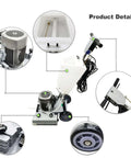 Industrial Floor Scrubber Grinding Machine With 3.43 Gal Capacity, 2834 RPM Polisher With 1500W Pure Copper Motor, 20x14.2 In Brush Disk