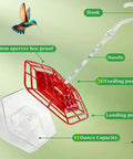 Two Pack Outdoor Hanging Hummingbird Feeders 16 Ounce Capacity With 30 Bee Proof And Leak Proof Feeding Ports Easy Clean Bird Feeder