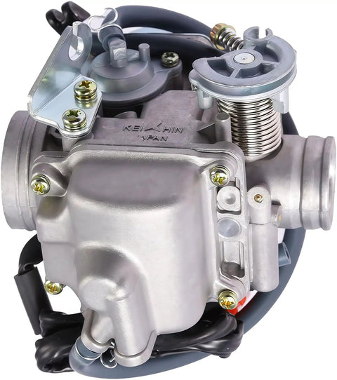 Close-up of Universal Engine Carb Kit With Manifold, Air And Fuel Filter For 110cc To 150cc Scooters And ATVs