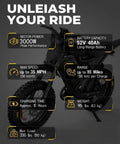 Specifications of Beast Mode 3000W Electric Dirt Bike for Adults with power, speed, battery capacity, range, weight info.