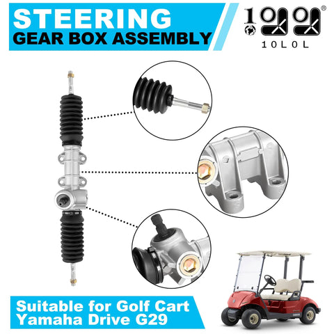 Heavy Duty Golf Cart Steering Gear Box Assembly Rack And Pinion Replacement For Drive Series G29 G22 Gas And Electric Carts OEM JW1-F3400-00