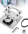 Superior Hollow Rotary Actuator For 86 Stepper Motor With Bulletproof Aluminum Body and assembly components visible.