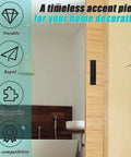 Two Pack Invisible Rectangular Recessed Drawer Pulls For Cabinets And Closets Pocket Sliding Closet Door Handle Finger Hidden Flush Hardware Matte Black 5.9 Inch Length 4.7 Inch Center Hole Spacing Includes Screws on wooden door with bathroom decor