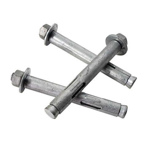 Half Inch Sleeve Anchor Bolt For Concrete Hot Dip Galvanized Hex Head Expansion Anchor Heavy Duty Masonry Fastener in metallic finish