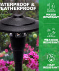 Low Voltage Outdoor Path And Walkway Lights 8 Pack With Transformer Control Box And Landscape Wire, weatherproof feature.