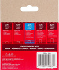 Back packaging of Heavy Duty Staples Built For Tough Jobs 3/8-Inch Leg, 3/8-Inch Crown, 1250-Pack showing compatibility and use