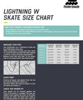Size chart for Lightning 90 Womens Urban Inline Skates For All Day Comfort And Versatility In Black And Sangria