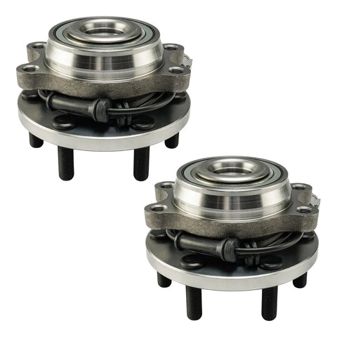 BeefedUp 4WD Front Wheel Bearing And Hub Assembly That Fits Nissan Frontier 2005 To 2019 Xterra 2005 To 2015 Pathfinder 2005 To 2012 Suzuki Equator 2009 To 2012 6 Lug 2 Piece Set
