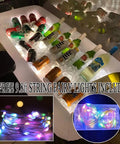 Inflatable Serving Bar For Summer Parties With Ice Chiller, Buffet Station, Drink Holder And Cooler Tray, illuminated with lights
