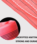 Heavy Duty Polyester Endless Round Sling For Hoists And Lifting, Reliable Round Sling Rope, close-up showing encrypted knitting detail.