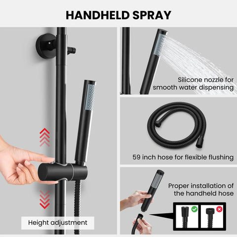 Built Like A Tank Outdoor Shower Kit With Solid 304 Stainless Steel And Sleek Matte Black Coating That Handles Rain And Rust Without Any Drama For Backyards Poolsides Terraces Or Weekend Camping Trips