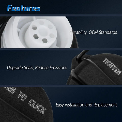 Features of Gas Cap Replacement For Honda Accord Civic CRV HRV Pilot Insight Odyssey Crosstour Fit And Acura ILX MDX RDX RL TL TSX 2006 To 2020 Universal Fit Leak Proof Dirt Resistant No Fuss Install Easy Install No Hassle