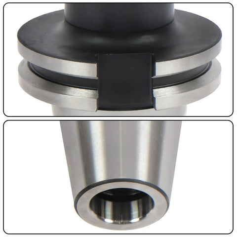 Super Cool Timunr CAT40-ER20 Tool Holder Set With 6 Inch Collet Chucks, showing precision alloy construction for CNC use.