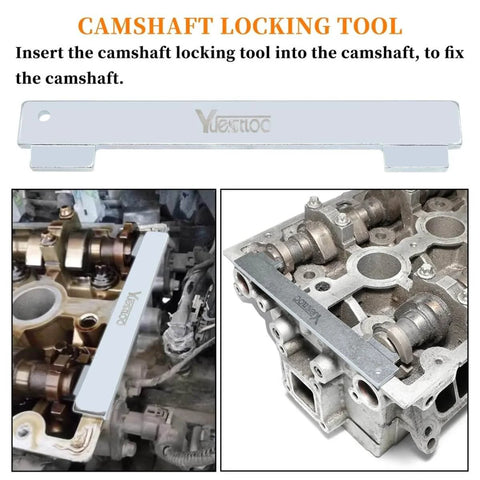 Camshaft locking tool from 9 Piece Engine Camshaft Alignment Locking Timing Tool Kit With Water Pump Wrench For GM 16V engines