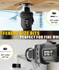 Cordless Drywall Cut Out Tool For 20V Batteries, No Fuss Rotary Spiral Saw With 1/8 Inch And 1/4 Inch Collets, 30000 RPM, Tool Only