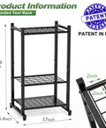 Heavy Duty Steel Garden Tool Organizer Rack For Garage And Shed With 35 Tool Slots For Long Handled Tools, Rakes, Brooms, Yard Tools, Outdoor Storage, Smart Tool Holder, Black.