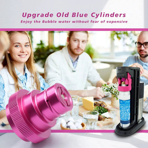Easy Connect CO2 Quick Adapter For Soda Makers Upgraded Universal Connector With TR21-4 Male Thread Fits 60L CO2 Cylinders displayed