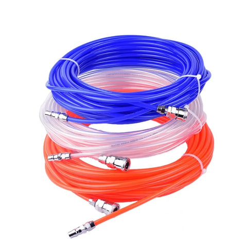 High Pressure Flexible Air Hose Compressor Straight Tube Pipe 8mm By 5mm Black 15 Meters with colored options for shop setup.